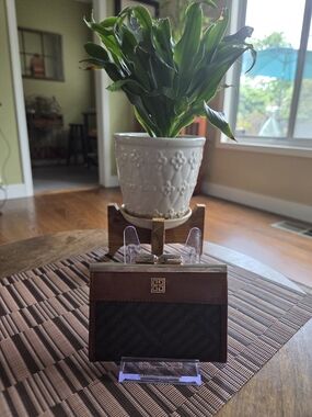 Vintage Givenchy Brown & Black Kisslock Coin Purse